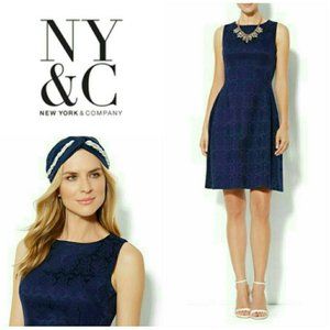 Purple Eva Mendes Maria Brocade Sleeveless Dress